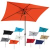 Blissun 10' Rectangular Patio Umbrella Outdoor Market Table Umbrella with