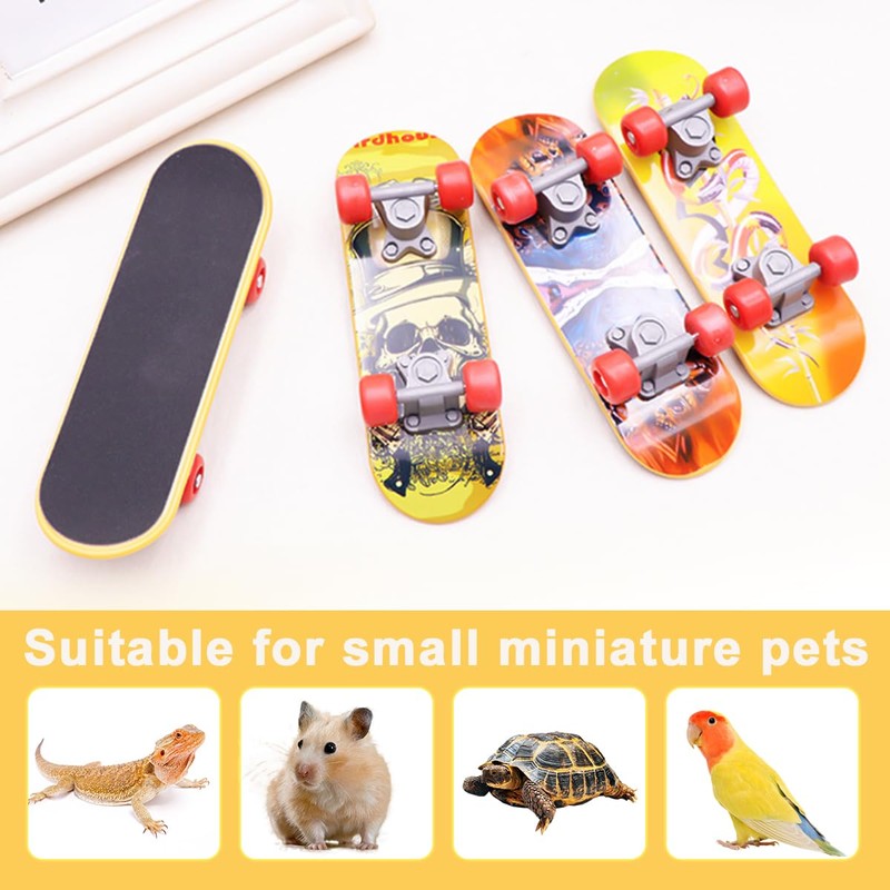 Mini Turtle Skateboard for Small Pets - Fun Tortoise Skateboard