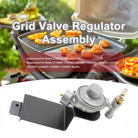 ZUDKSUY 64866 Grid Valve Regulator Assembly, Replacement for Weber Q1000 Q1200 series Grills, Replaces 51040001 51060001 51080001 51190001 50060001 Models