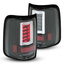 HECASA LED Tail Lights Compatible with 2004-2008 Ford F150 w/3D LED Tube Bar Replacement for 5L3Z13405CA 5L3Z13404CA 6L3Z13405AA 6L3Z13404AA Rear Brake Lamps Clear Lens Black Housing