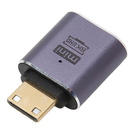 WOOXGEHM Mini HDMI Male to Female Adapter, Supports 8K 60Hz 4K 120Hz Adapter with Indicator Light for Camera, Tablet, Monitors, TVs, Projectors, Computers