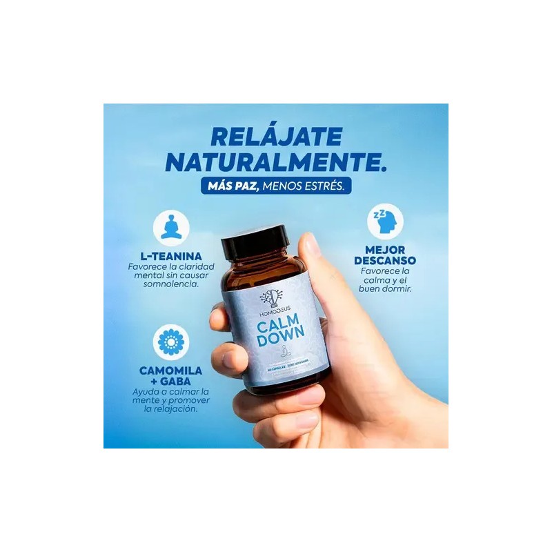Nootropico Contra Ansiedad Con Gaba, Camomila 60cap Homodeus