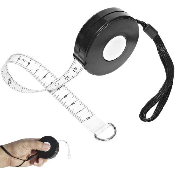 Tape Measure, One-Touch Winding Button, Automatic Tape, Lightweight, Compact, Slim,