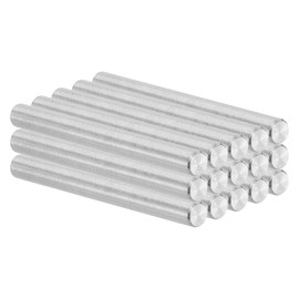 PATIKIL 6mm x 65mm Dowel Pin Stainless Steel, 15 Pcs 304 Stainless Steel Pegs Shelf Pins Rod Support Metal Fasten Elements for Shelves Furniture Fixing Component, Silver