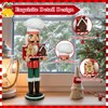 WVIOUOPU Gingerbread Nutcracker Wooden Baking Nutcracker Chef Christmas Decorations -