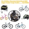 Bike Safety Flag 6 Foot Heavy Duty Fiberglass Pole Polyester
