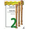 Folk Hits: Vol. 2. 3 descant recorders. Partition d'exécution.
