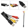 Tofficu 1Pair USB to Audio Cables Adapter Set for Home