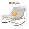 Grand patio Outdoor Rocking Chair, Metal Lounge Rocking Chair with