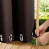 NICETOWN 2 Panels Outdoor Curtains for Patio Waterproof & Windproof,
