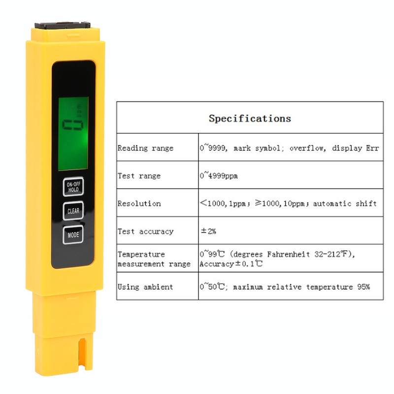 Water Quality Tester Testing Pen Digital Professional TDS Meter Water