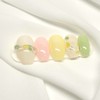Pastel Syrup Picnic Handmade Nail Tips - Coffin Egg /