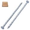 SKIR'CO (50 pcs) Square Twisted Steel Nails 4.0 x 120