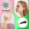 4Pcs 8'' Witch Hair Accessories Glitter Leather Pink and Green