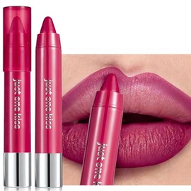 Lápiz labial crema de bayas para mujer, lápiz delineador de labios hidratante mate ombré, suave de alto pigmento, color de labios tintado, aspecto nat