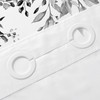 Gibelle No Hook Eucalyptus Shower Curtain with Snap-in Fabric Liner