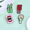 Cartoon Initial A-Z 26 Letters Brooch Pins Colorful Cute Animal