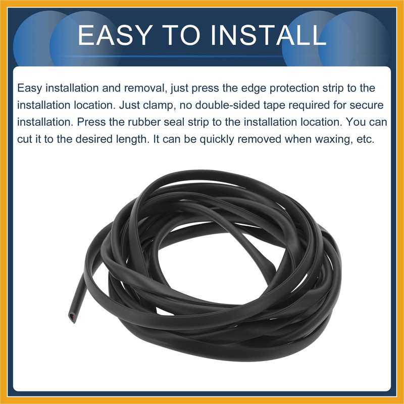Partuto Universal Car Door Edge Guards, Exterior 9.84ft U-Shaped Door