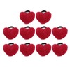 10pcs Wrist Pin Cushion Soft Elastic Heart Shaped Wearable Needle