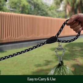 Metal dog Poop Bag Holder, Waste Bag Holder, Dog Poop Bag Carrier, Hand Free Holder (Metal, 2 pack, Gun Black)