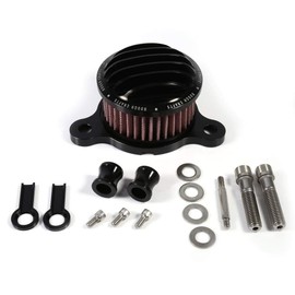 Air Filter Motorcycle Air Filter Intake Filter System Kit for Sportster XL883 XL1200 2004-2015 (Black) Replacement Accessory