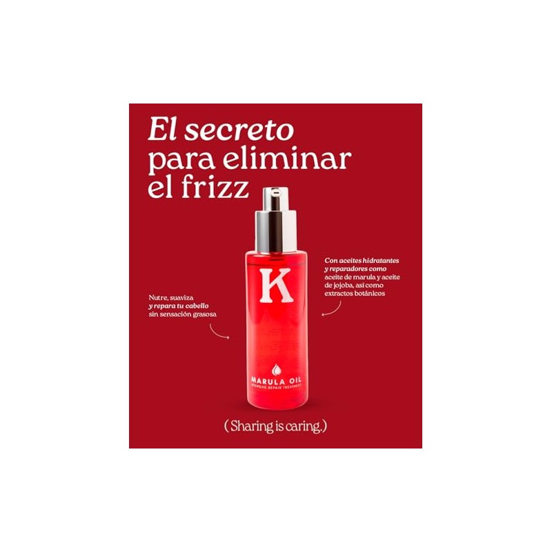 Kamusa Aceite de Marula para Cabello Seco y Dañado, Reparador