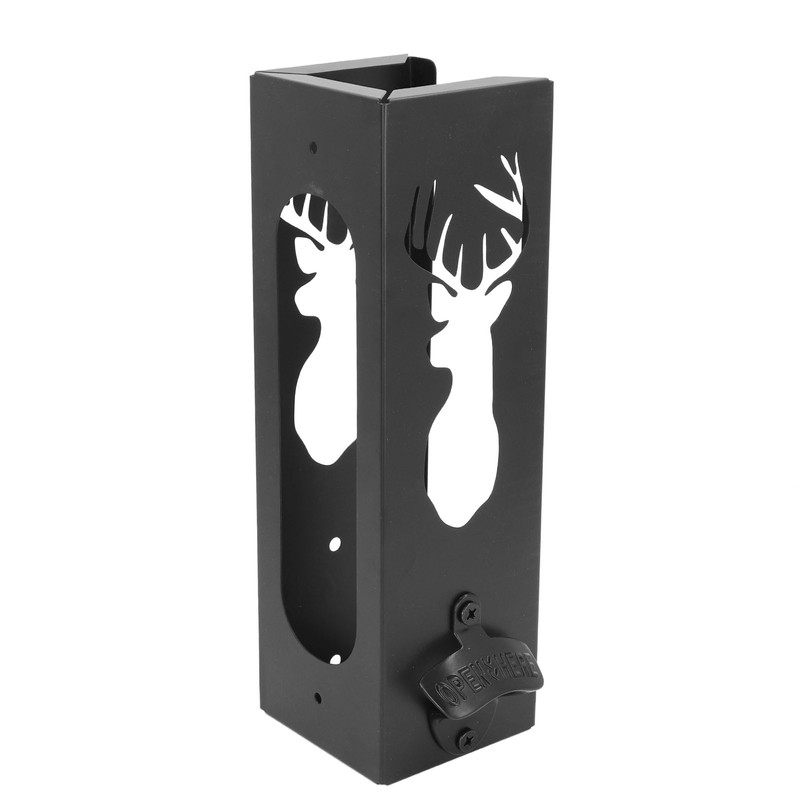 Wall Mounted Can Cooler Holder Iron Exquisite Multifunctional with Bottle