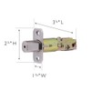 Design House 790634 Adjustable 2-Way Replacement Round Corner Deadbolt Latch