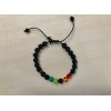 7 Chakra Healing Reiki Bracelet Energy Bead Natural Lava Stone