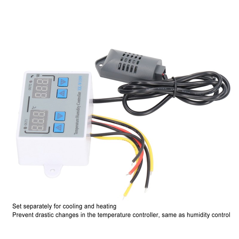 Digital Temperature Humidity Controller Intelligent Electronic Thermostat Switch 12V 220W