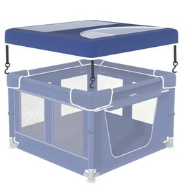 The Cover of Dog Playpens，Cover of Puppy Playpen，Blue Cover of Puppy Playpen
