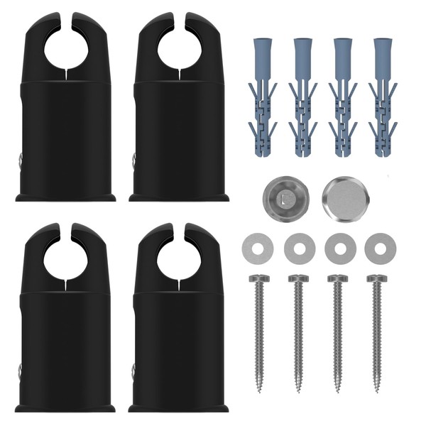 MyHomeware Clamp Brackets for Heated Towel Rail Radiators Flat &