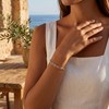 925 Sterling Silver Bracelets for Women, 6mm Silver Paperclip Bracelet