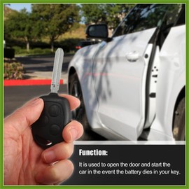 HOPESPANNER 5pcs Metal Car Flip Remote Folding Key Blank Blade Replacement Silver Tone for Toyota Camry Corolla Rezi Vehicle Components