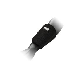 Gunn & Moore GM Cricket | Protective Wrist Guard | Hard Outer Shell with High-Density Sock Absorbing Foam | Pre-Curved Shape for Comfort | Soft Touch Towelling Sweatband | Black | Adult Ambidextrous