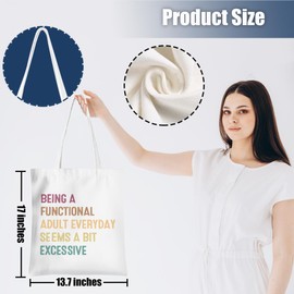 Gag Gifts Sarcastic Tote Bag, Funny Gifts Reusable Grocery Bags, Funny Gift Novelty Gifts Humor Beach Bag Weekender Bag, Christmas Birthday Fun Gifts for Women Boss Manager Best Friend Coworker