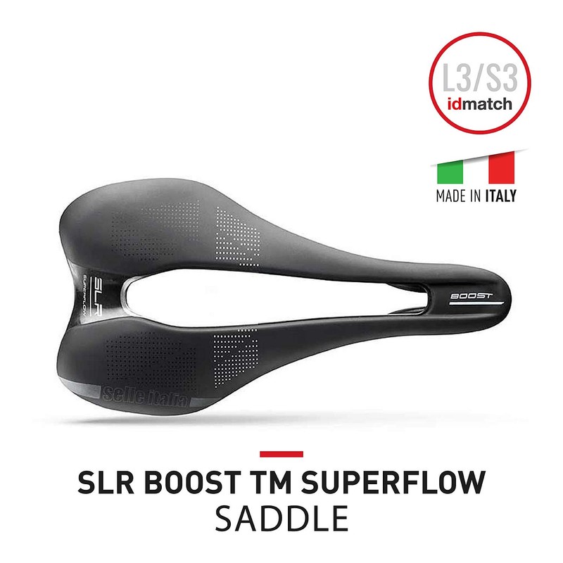 Selle Italia SLR Boost TM Superflow Saddle: Black, S3