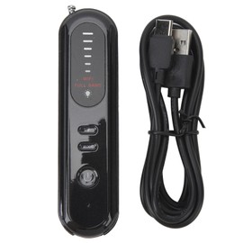 Camera Detector 6 Sensitivity Levels Accurate Reliable Lightweight Black GPS Detector for Hotels Meeting Rooms