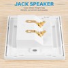 AWAOVV 86mm x 86mm Gold Plated Plastic Wall Plug Audio