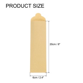 uxcell 100 Pcs Paper Silverware Bags 8 x 2.4 Inch Disposable Silverware Sleeves Sealable Oilproof Kraft Paper Bag Utensil Holder for Cutlery Spoon Chopsticks, Brown