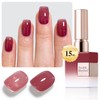 Double Rhythm Translucent Gel Polish Sheer Neutral Natural Light Milky
