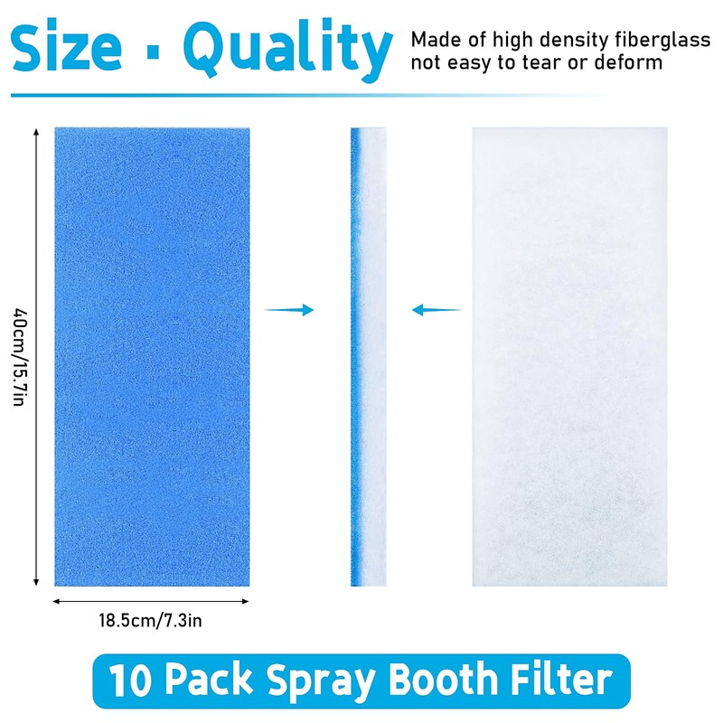 10 Pack Airbrush Spray Booth Filter Replacement Air Filter Airbrush
