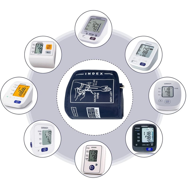 AYNKH Extra Large Blood Pressure Cuff with 4 Connectors Storage