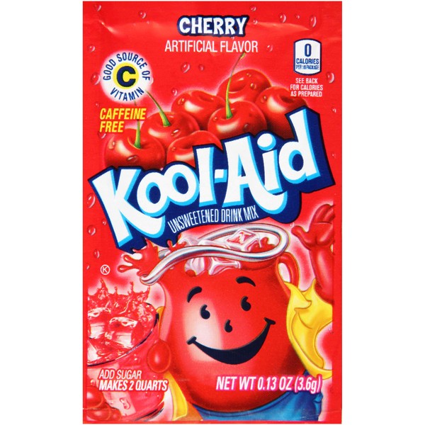 Kool Aid Cherry Powdered Drink Mix (0.13oz Packets, Pack of 192)