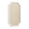 Hogan Framed Scalloped Decorative Wall Pinboard; White; 18 x 30;