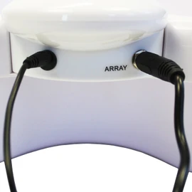 Ionic Detox Foot Bath Cleanse Spa with Basin 100 Liners and Two Round Arrays (Black Array Combo)