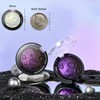 Dark Purple Glitter Eyeshadow Palette, Smoky Shimmer Metallic Single Eyeshadow,