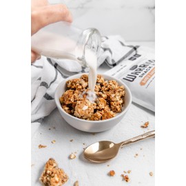 BeeFree Warrior Mix Gluten Free Granola - Chunky Granola Bites | Paleo Granola, Low Carb, Grain Free, Preservative Free, Oat Free | Granola for Yogurt, Low Calorie Snacks | Bob's Salted Caramel 9 ounce bags, 3 pack