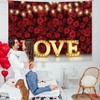 Love with Roses Red Banner
