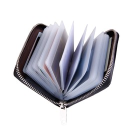 Tyoyoo Card Case, Large Capacity, Credit Card Holder, Zipper, Card Slot, Simple, Men's, Women's, Point Cards, Business Cards, Employee ID, Name Tag, Card Storage, Coin Purse, Magnetic, Anti-Skimming,